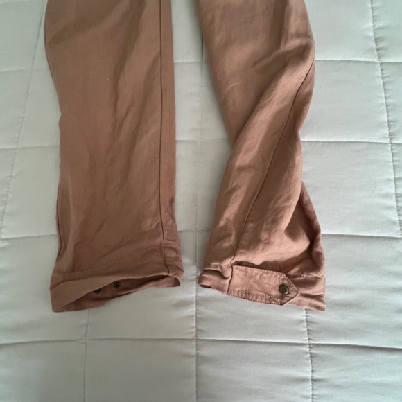 Express Linen Blend Tie Waist Jumpsuit XXS - Picture 9 of 11